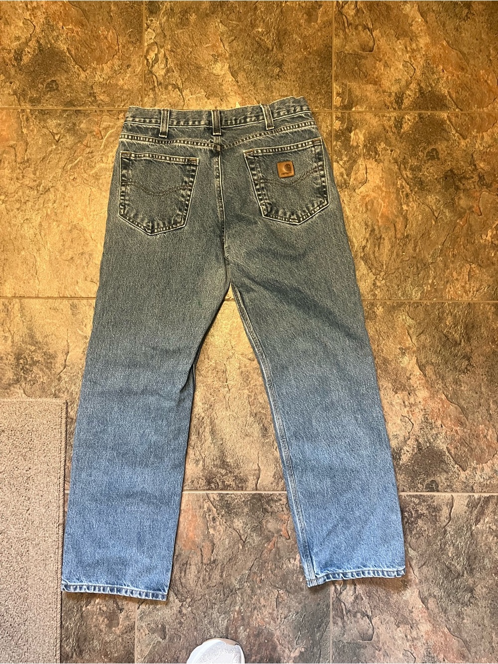 Carhartt Men's Denim Straight-Leg Jeans in Blue 32x30